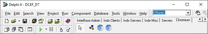 Расположение Chromium на меню компонентов Delphi